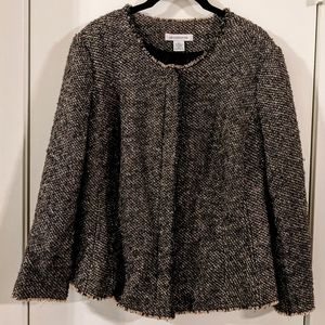 Brown Liz Claiborne Blazer with fringe